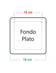 Plato cuadrado macetas de 7L 2